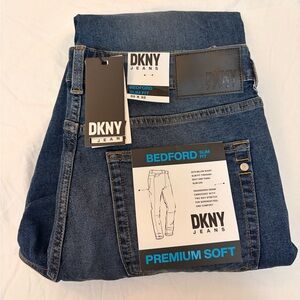 DKNY Men's Dark Blue Slim Jeans